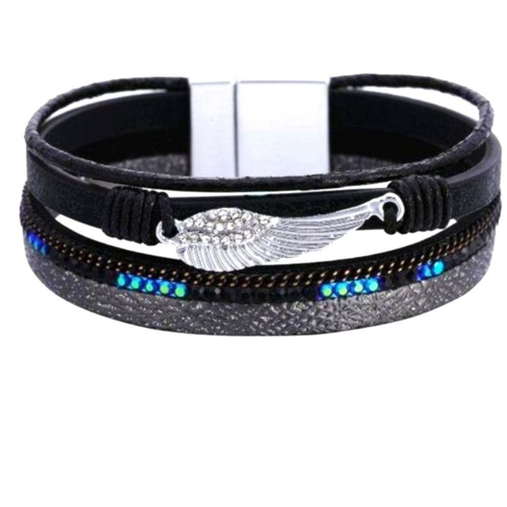 Bohemian Angel Wings Retro Black Bracelet New